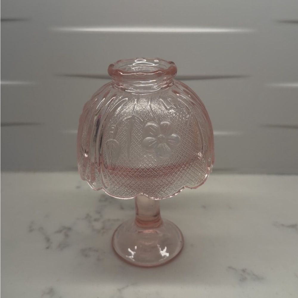 Pink Glass fairy lamp